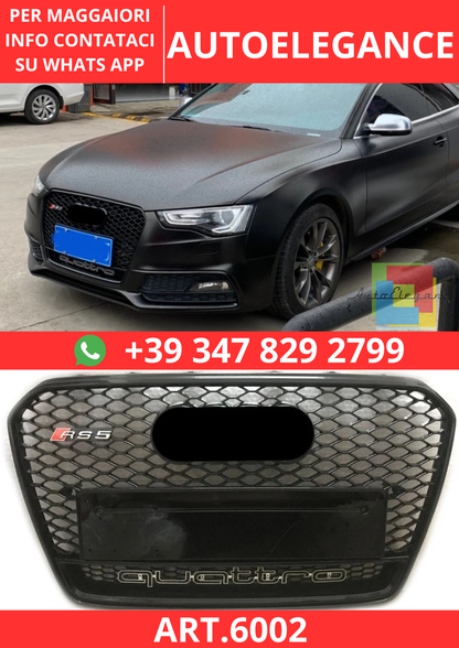 🔥ART.6002 GRIGLIA ANTERIORE RS PER AUDI A5 B8.5 / S5 S-LINE 2012–2016🔥