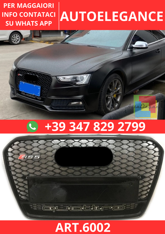 🔥ART.6002 GRIGLIA ANTERIORE RS PER AUDI A5 B8.5 / S5 S-LINE 2012–2016🔥