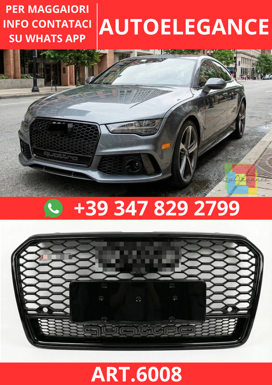 🔥ART.6008 GRIGLIA ANTERIORE RS7 A NIDO D’APE PER AUDI A7/S7 2016–2018🔥