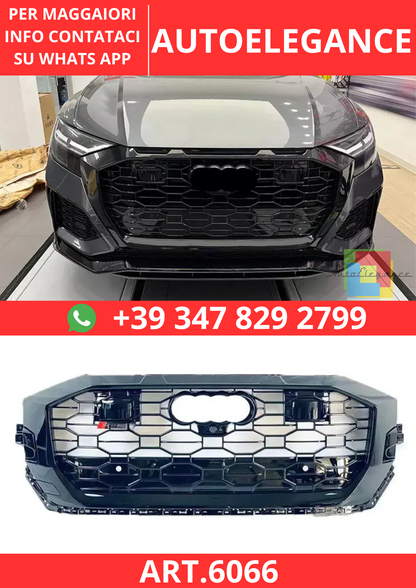 🔥ART.6066 GRIGLIA ANTERIORE RSQ8 A NIDO D’APE PER AUDI Q8 / SQ8 2019–2024🔥
