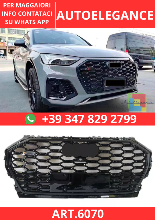 🔥ART.6070 GRIGLIA ANTERIORE RSQ5 A NIDO D’APE PER AUDI Q5 2021–2023🔥