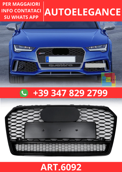 🔥ART.6092 GRIGLIA ANTERIORE RS7 A NIDO D’APE PER AUDI A7 / S7 2016–2018🔥