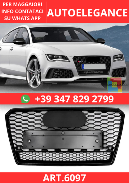 🔥ART.6097 GRIGLIA ANTERIORE A NIDO D’APE PER AUDI A7 / S7 / RS7 2011–2015🔥