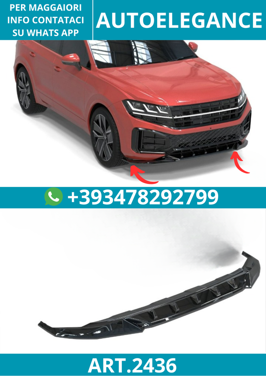 2436⭐Splitter anteriore adatto per Volkswagen Touran Mk3 Facelift R-Line 24+⭐