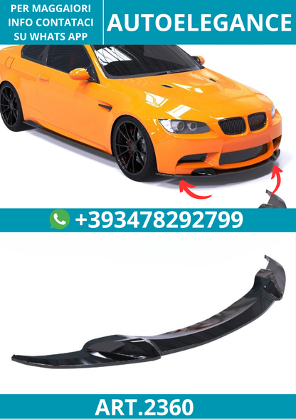 2360⭐Splitter adatto per BMW Serie 3 M3 E92 Coupé 07–13 M3 E93 Cabriolet 08–13⭐