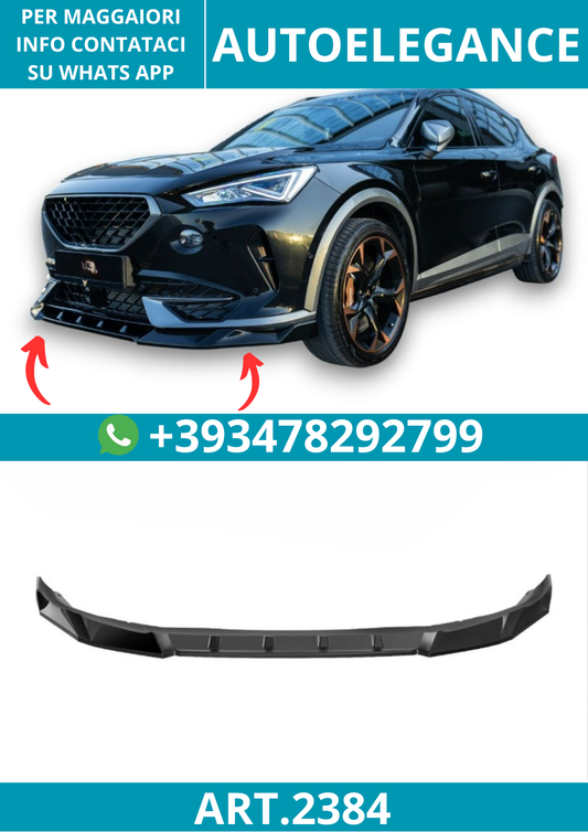 2384⭐Splitter anteriore adatto per BMW Serie 4 Coupé (G22/G23) M-Pack 20-2024⭐