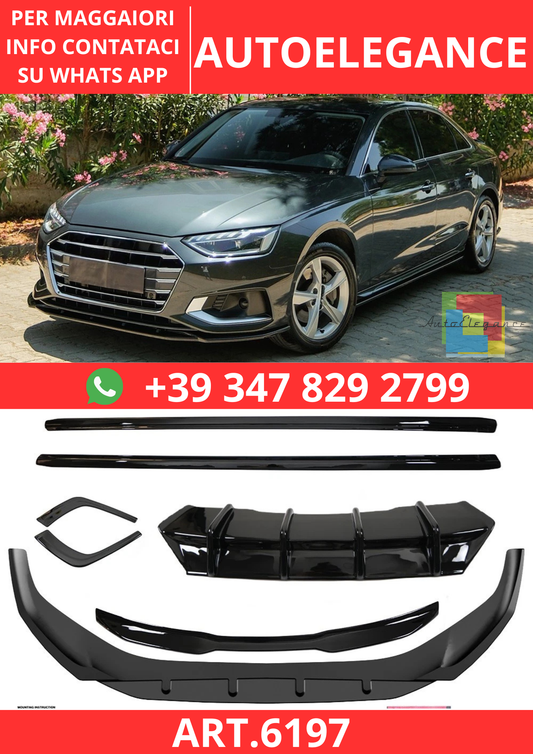 ART.6197 KIT CARROZZERIA COMPATIBILE CON AUDI A4 B9 FACELIFT 2019–2024