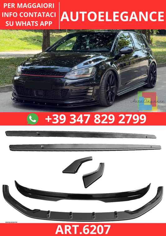 🔥ART.6207 BODYKIT COMPATIBILE CON VOLKSWAGEN GOLF MK7 GTI 2013–2016🔥