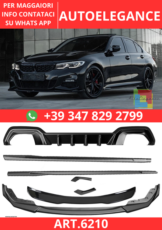🔥ART.6210 BODYKIT COMPATIBILE CON BMW SERIE 3 G20 / G21 M PACK 2018–2022🔥