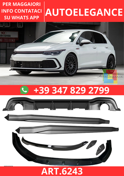 🔥ART.6243 BODYKIT PER VOLKSWAGEN GOLF MK8 GTI / GTE / R-LINE 2020–2024🔥