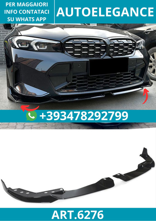 6276⭐Splitter adatto per BMW Serie 3 G20 G21 LCI dal 022 con pacchetto M-Sport⭐