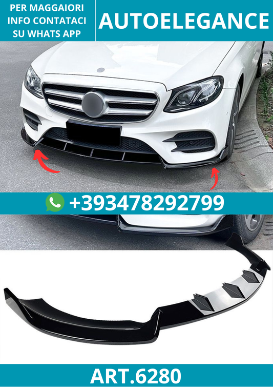 6280⭐Splitter adatto per Mercedes W213+C238 AMG Line 2016-2020 (pre-facelift)⭐