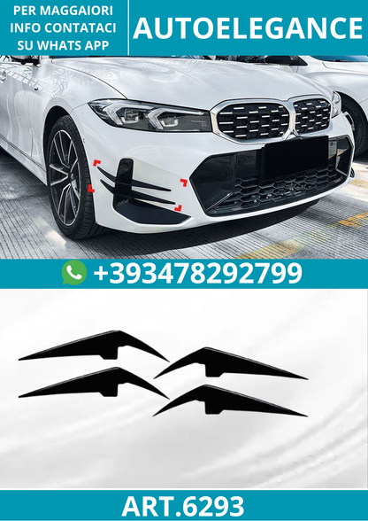 6293⭐SPOILER ANTERIORE FLAPS SPOILER adatto per BMW G20 G21 LCI dal 07/2022⭐