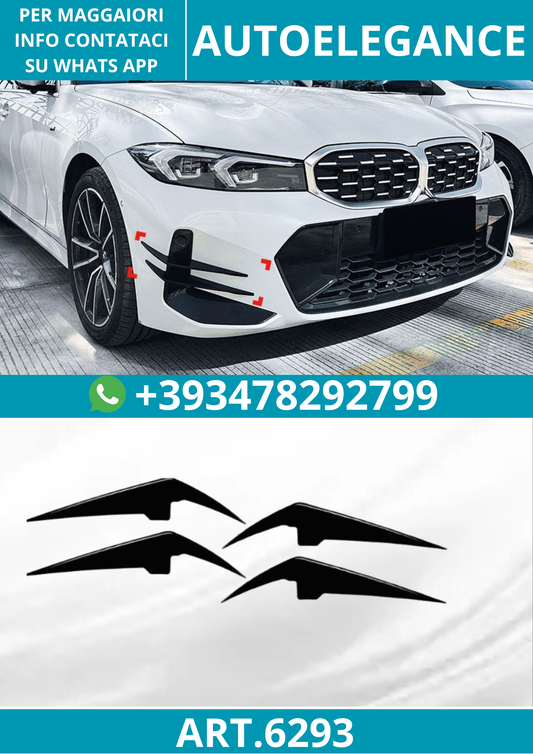 6293⭐SPOILER ANTERIORE FLAPS SPOILER adatto per BMW G20 G21 LCI dal 07/2022⭐