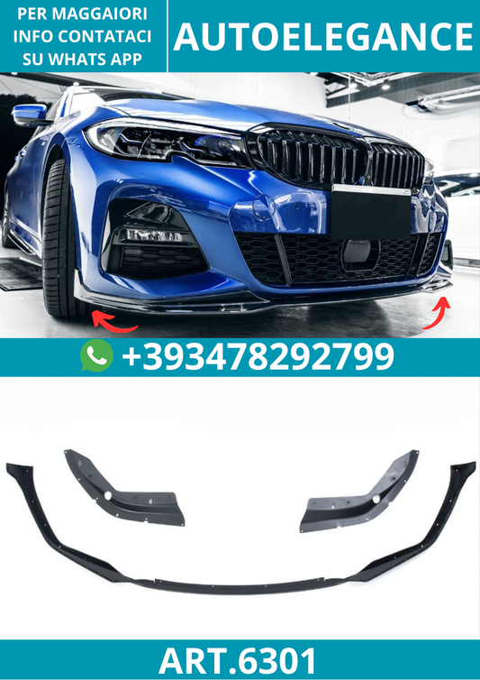 6301⭐SPLITTTER ADATTO PER BMW SERIE 3 G20 G21 pre-LCI con pacchetto M 19-22⭐