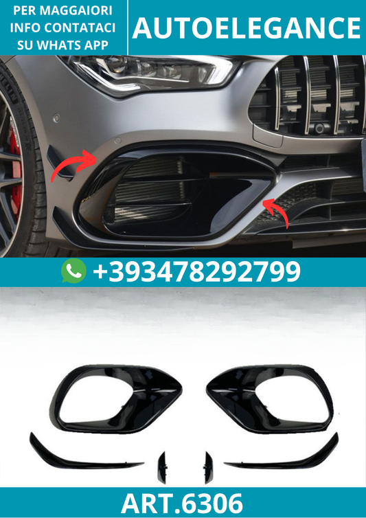 6306⭐AERO Flaps+Prese d'aria adatti per Mercedes C118/X118 Classe CLA 45 AMG⭐