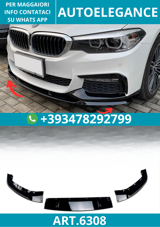 6308⭐Splitter adatto per BMW Serie 5 G30 G31 pre-LCI (pre-Flift)  M-Sport⭐