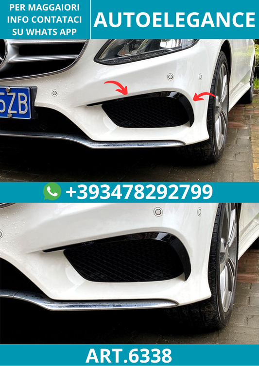6338⭐SPOILER ANTERIORE FLAPS SPOILER adatto per Mercedes W212 Classe E 13-15⭐