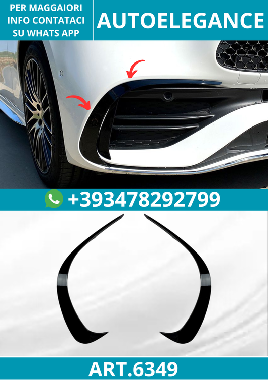 6349⭐SPOILER AERODINAMICO ANTERIORE ADATTO PER MERCEDES W206 S206 C AMG LINE⭐