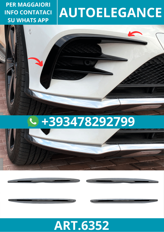 6352⭐PINNE AERODINAMICHE ADATTO PER MERCEDES X253 C253 GLC AMG LINE (VOR FLIFT)⭐