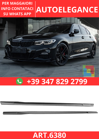 🔥ART.6380 MINIGONNE LATERALI PER BMW SERIE 3 G20 / G21 M-PACK M340i DAL 2018🔥