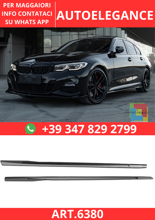 🔥ART.6380 MINIGONNE LATERALI PER BMW SERIE 3 G20 / G21 M-PACK M340i DAL 2018🔥