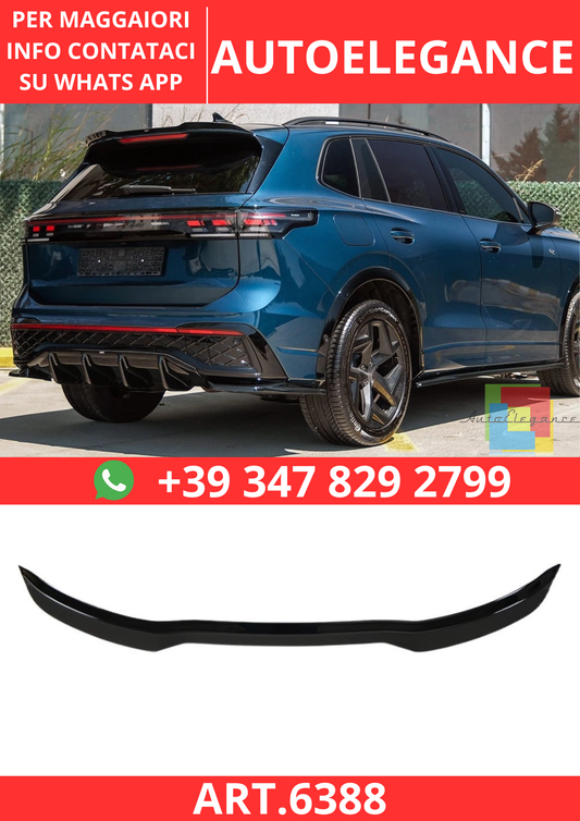 🔥ART.6388 SPOILER POSTERIORE PER VOLKSWAGEN TIGUAN STANDARD R-LINE DAL 2024🔥