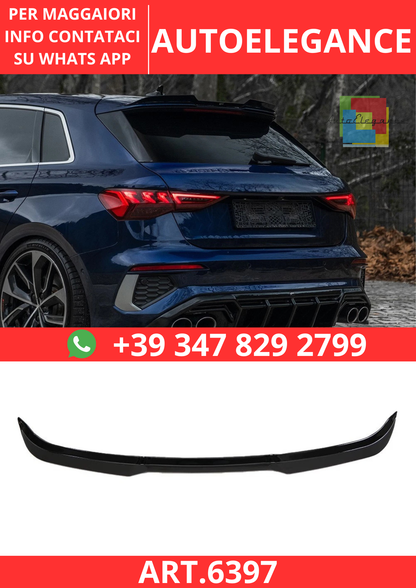 🔥ART.6397 SPOILER POSTERIORE PER AUDI A3 S-LINE/S3/RS3 8Y SPORTBACK DAL 2020🔥