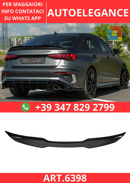 🔥ART.6398 SPOILER POSTERIORE PER AUDI A3/S3/RS3 8Y BERLINA 2020–2024🔥