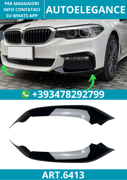 6413⭐Splitter adatto per BMW serie 5 G30 G31 pre-LCI con pacchetto M-Tech⭐