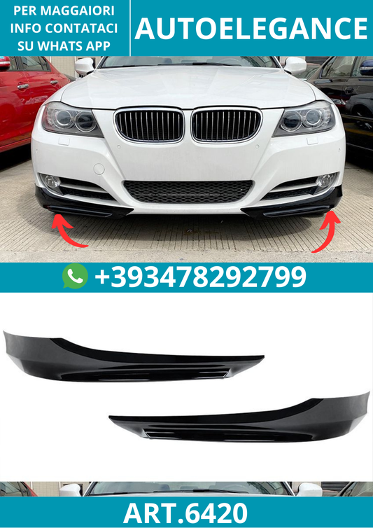 6420⭐ Splitter Anteriore Lip adatto per BMW Serie 3 E90 E91 LCI M-TECH⭐