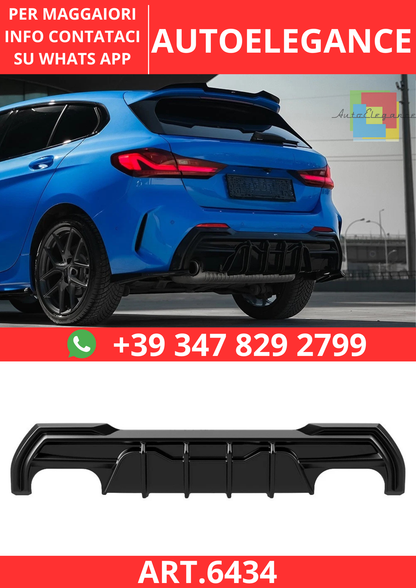 🔥ART.6434 DIFFUSORE POSTERIORE PER BMW SERIE 1 F40 M-PACK 19–24🔥