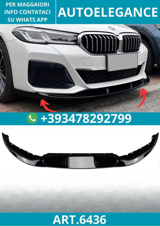 6436 ⭐Splitter adatto per BMW serie 5 G30 G31 LCI pacchetto M-Sport⭐