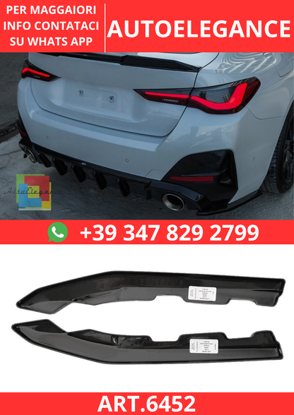 🔥ART.6452 SPLITTER POSTERIORE ADATTO PER BMW SERIE 4 G26 GRAND COUPÉ DAL 2021🔥