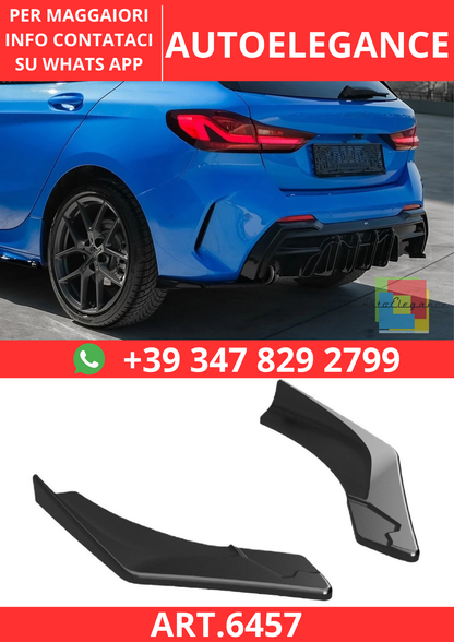 🔥ART.6457 SPLITTER POSTERIORE PER BMW SERIE 1 F40 M-PACK M135i 2019–2024🔥