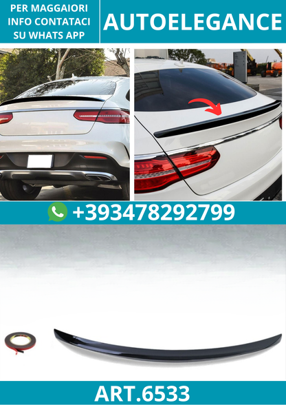 6533⭐SPOILER POSTERIORE NERO LUCIDO adatto per Mercedes C292 GLE Coupé⭐