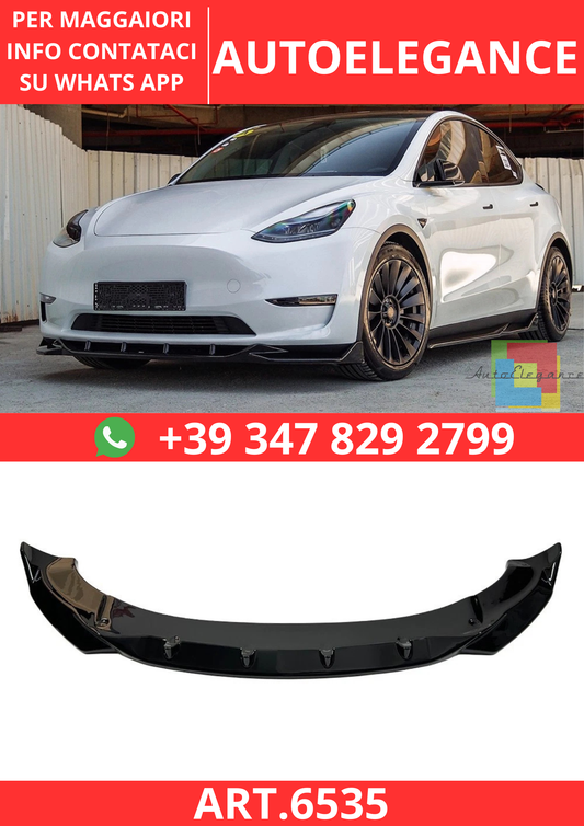 🔥ART.6535 SPOILER ANTERIORE ADATTO PER TESLA MODEL Y 2020–2025🔥