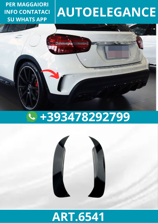 6541 ⭐FLICS AERO FLAPS NERI ADATTABILI PER MERCEDES X156 GLA⭐