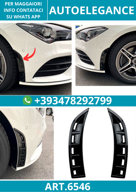 6546⭐PRESA D'ARIA VENTILAZIONE SPOILER ANTERIORE Adatto per Mercedes C118 CLA⭐