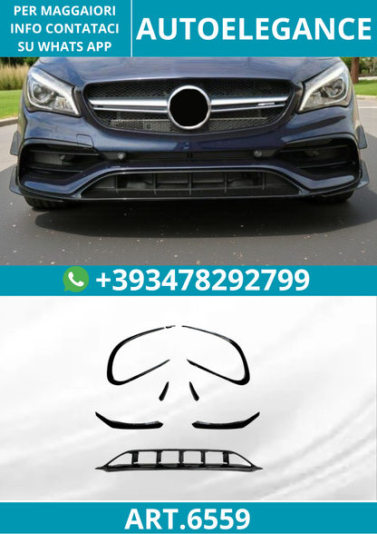 ART.6559 ⭐SPOILER ANTERIORE adatto per Mercedes C117 classe CLA restyling⭐