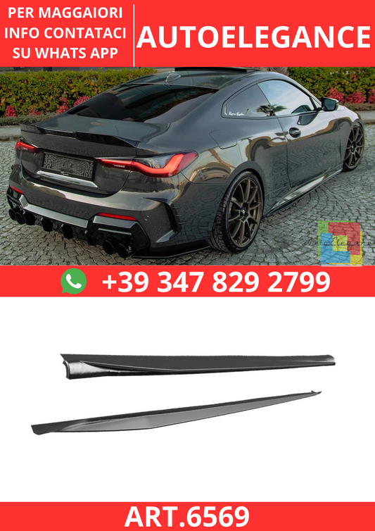 🔥ART.6569 MINIGONNE ADATTO PER BMW SERIE 4 COUPÉ/CABRIO G22 M-PACK DAL 2020🔥