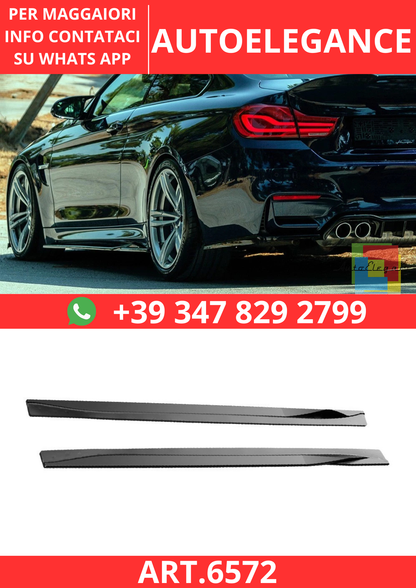 🔥ART.6572 MINIGONNE LATERALI COMPATIBILI CON BMW M4 F82 2014 - 2021🔥