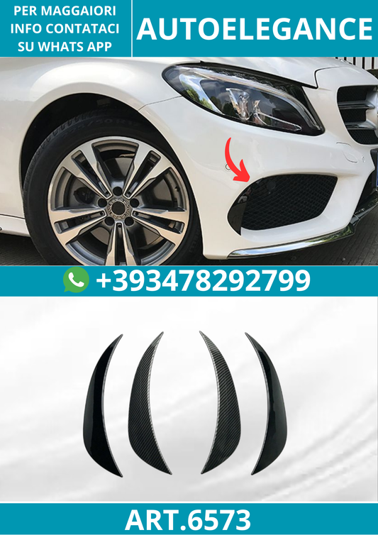 6573⭐ALETTONI SPOILER ADATTI PER MERCEDES W205 CLASSE C AMG (PRE-FACELIFT)⭐