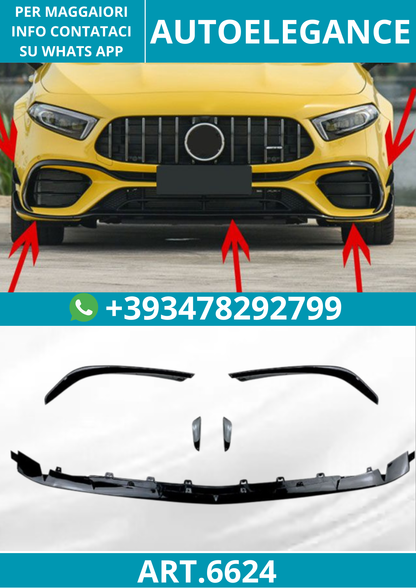6624⭐SPOILER ANTERIORE SPOILER ANTERIORE adatto per Mercedes W177 A45 AMG⭐
