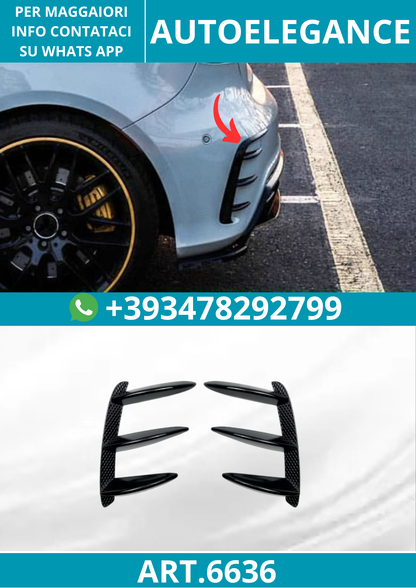 6636 ⭐SPOILER ANTERIORE adatto per Mercedes W176 Classe A FACELIFT⭐