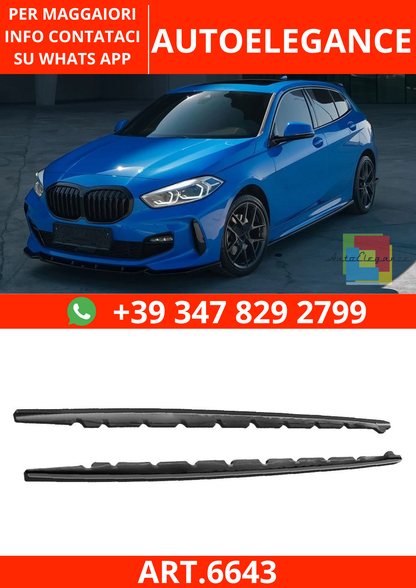 🔥ART.6643 MINIGONNE LATERALE COMPATIBILE CON BMW SERIE 1 F40 M-PACK DAL 2019🔥