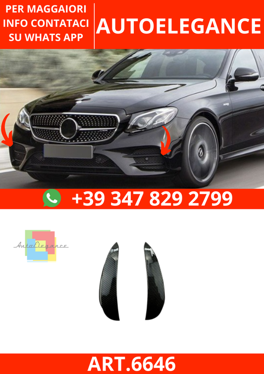 6646⭐AEROFLAPPEN IN CARBON-LOOK für Mercedes W213 E-Klasse⭐