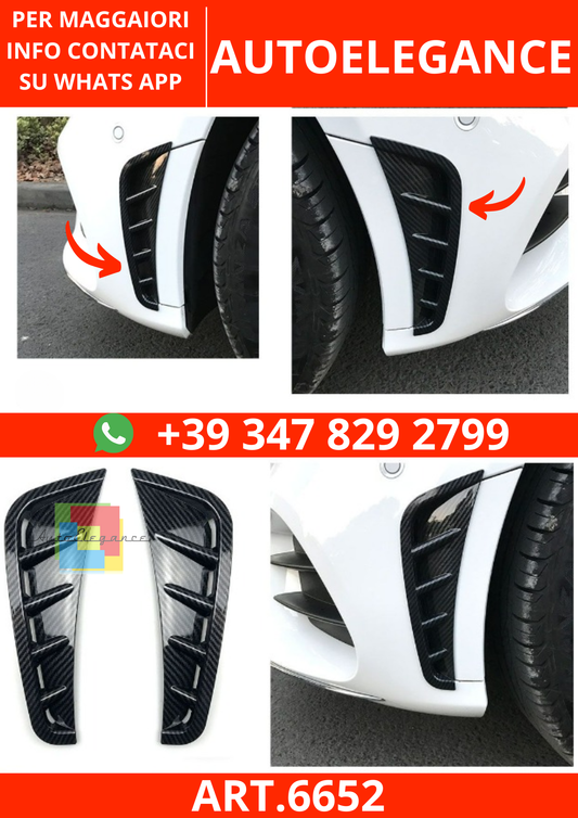 6652⭐PRESA D'ARIA VENTILAZIONE ANTERIORE per Mercedes W205 Classe C FACELIFT⭐