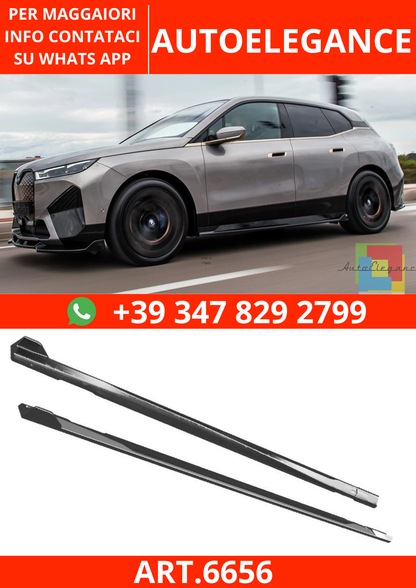 🔥ART.6656 MINIGONNE LATERALI COMPATIBILI CON BMW iX M-PACK I20 DAL 2021🔥