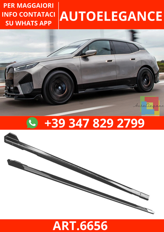 🔥ART.6656 MINIGONNE LATERALI COMPATIBILI CON BMW iX M-PACK I20 DAL 2021🔥